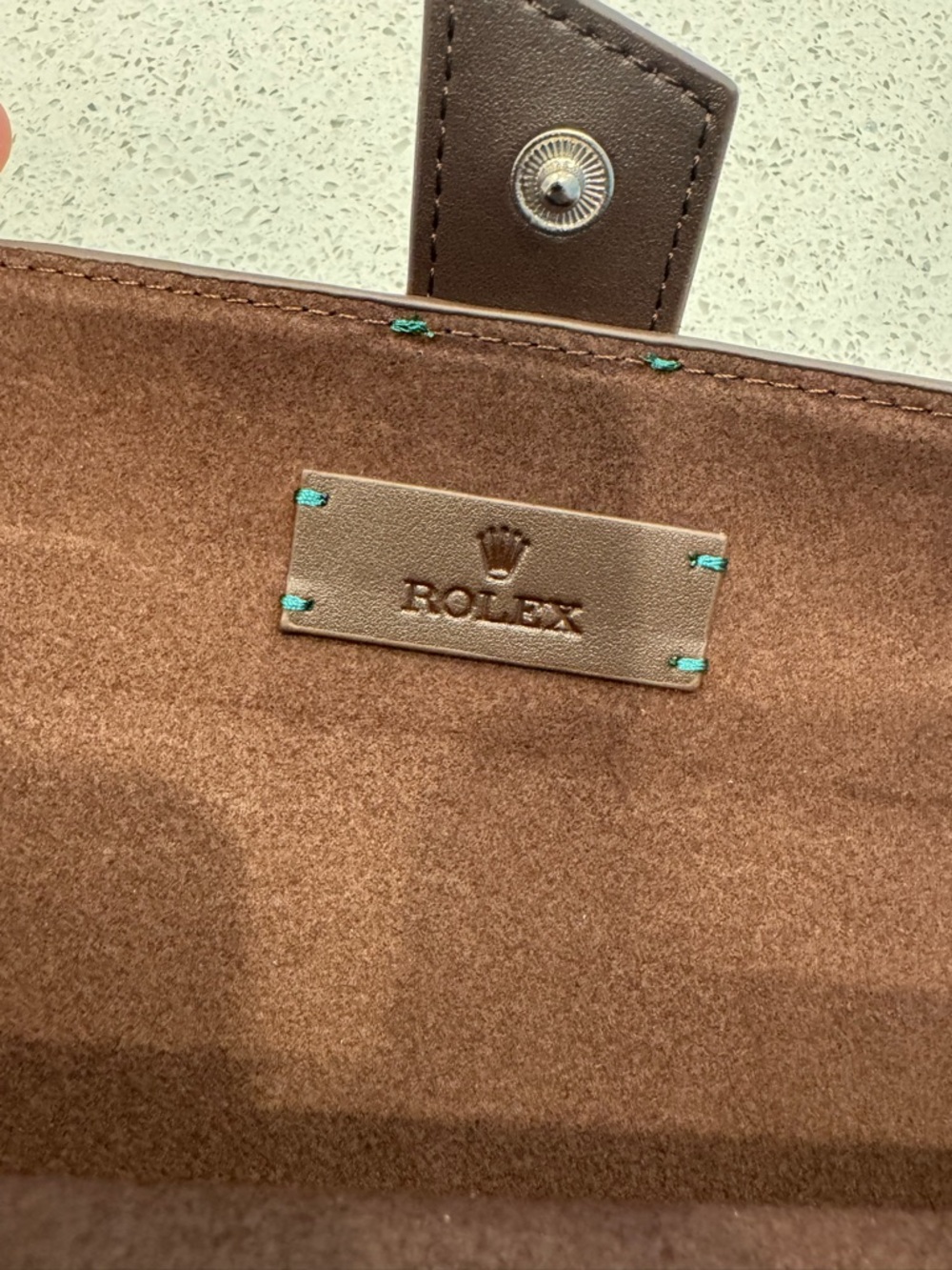 Rolex Dark Brown Leather Watch Travel Roll - Picture 8 of 9